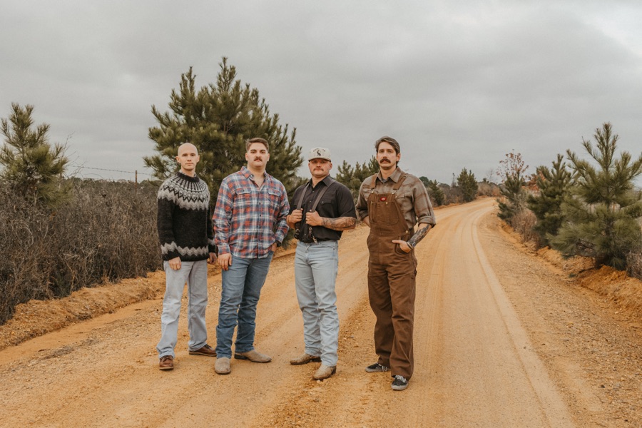 Press photo, left to right: Matt Peace, Tanner “Rooster” Barnett, Micah Hughes, Jonathan Chambers
